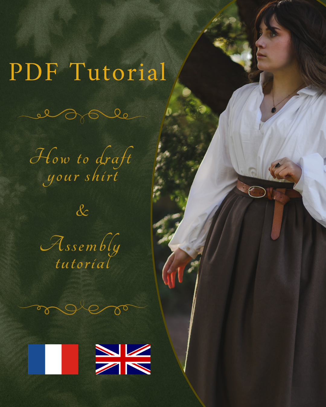 JAMES shirt PDF TUTORIAL - 18th century Mr. Darcy chemise