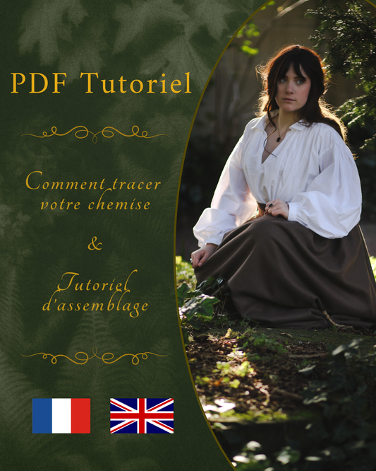 JAMES shirt PDF TUTORIAL - 18th century Mr. Darcy chemise