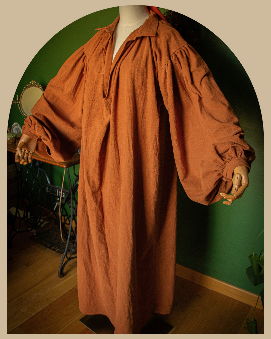 Jane Dress - linen dress inspired by the pirate shirt