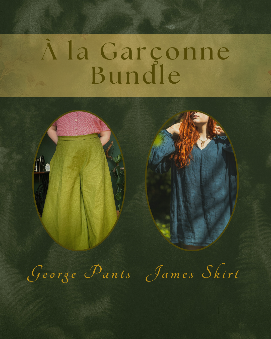 Bundle JAMES Shirt & GEORGES Pants TUTORIAL -  Pirate shirt and adjustable pants tutorial