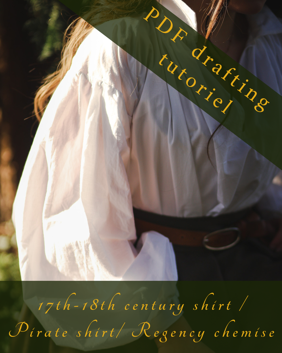 JAMES shirt PDF TUTORIAL - 18th century Mr. Darcy chemise