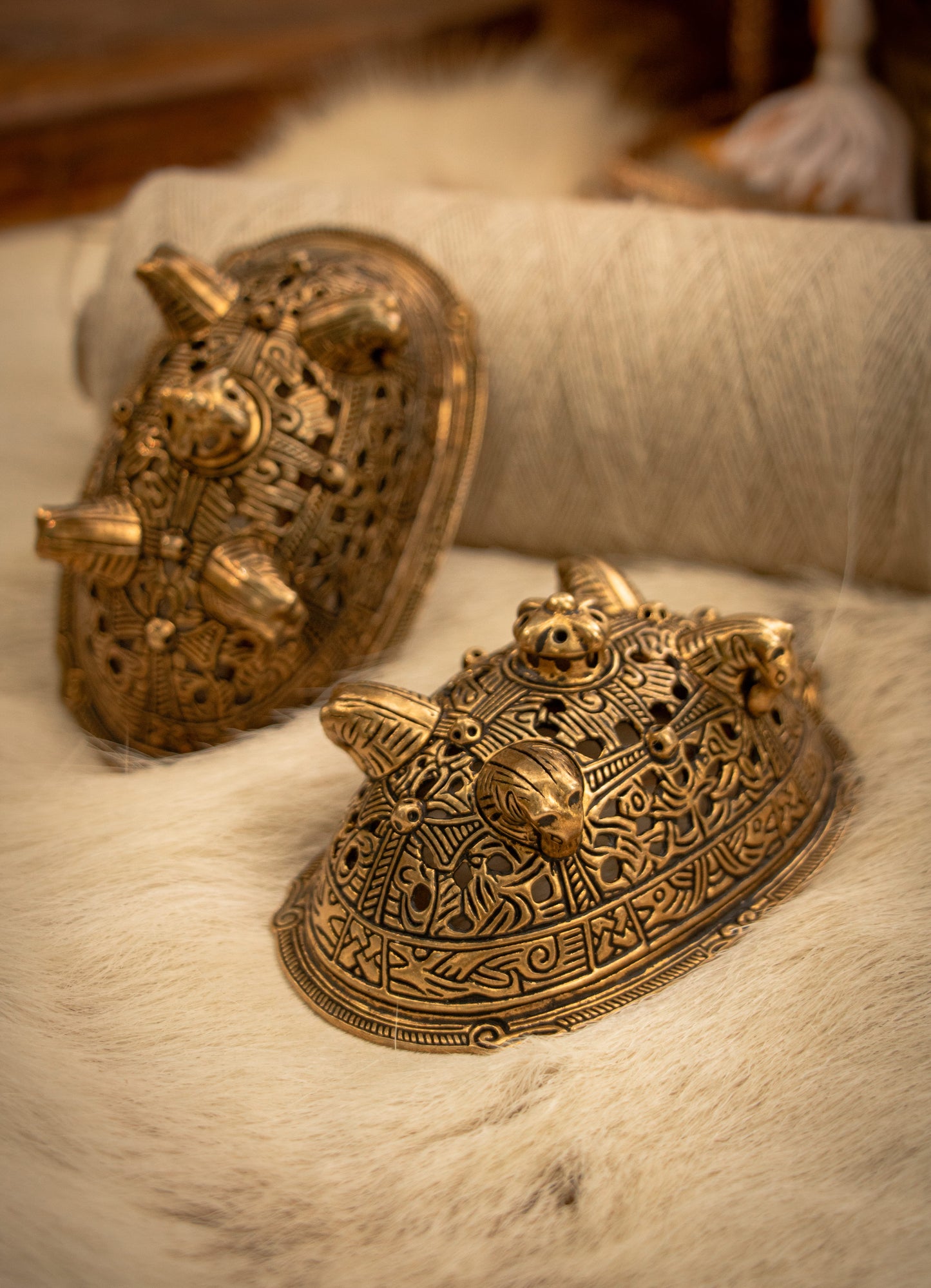 Pair of Turtle Brooches Birka Replica (Pre-order)