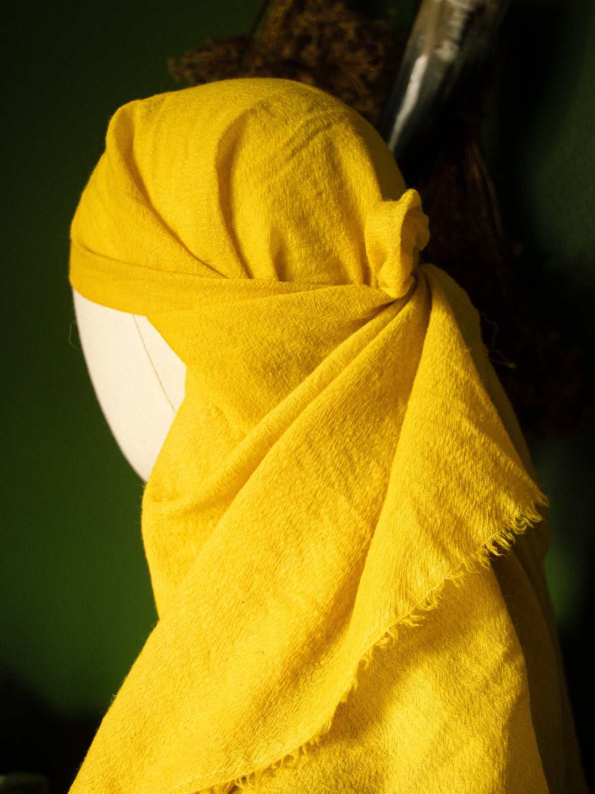 Hand-Dyed Wool Gauze Veil