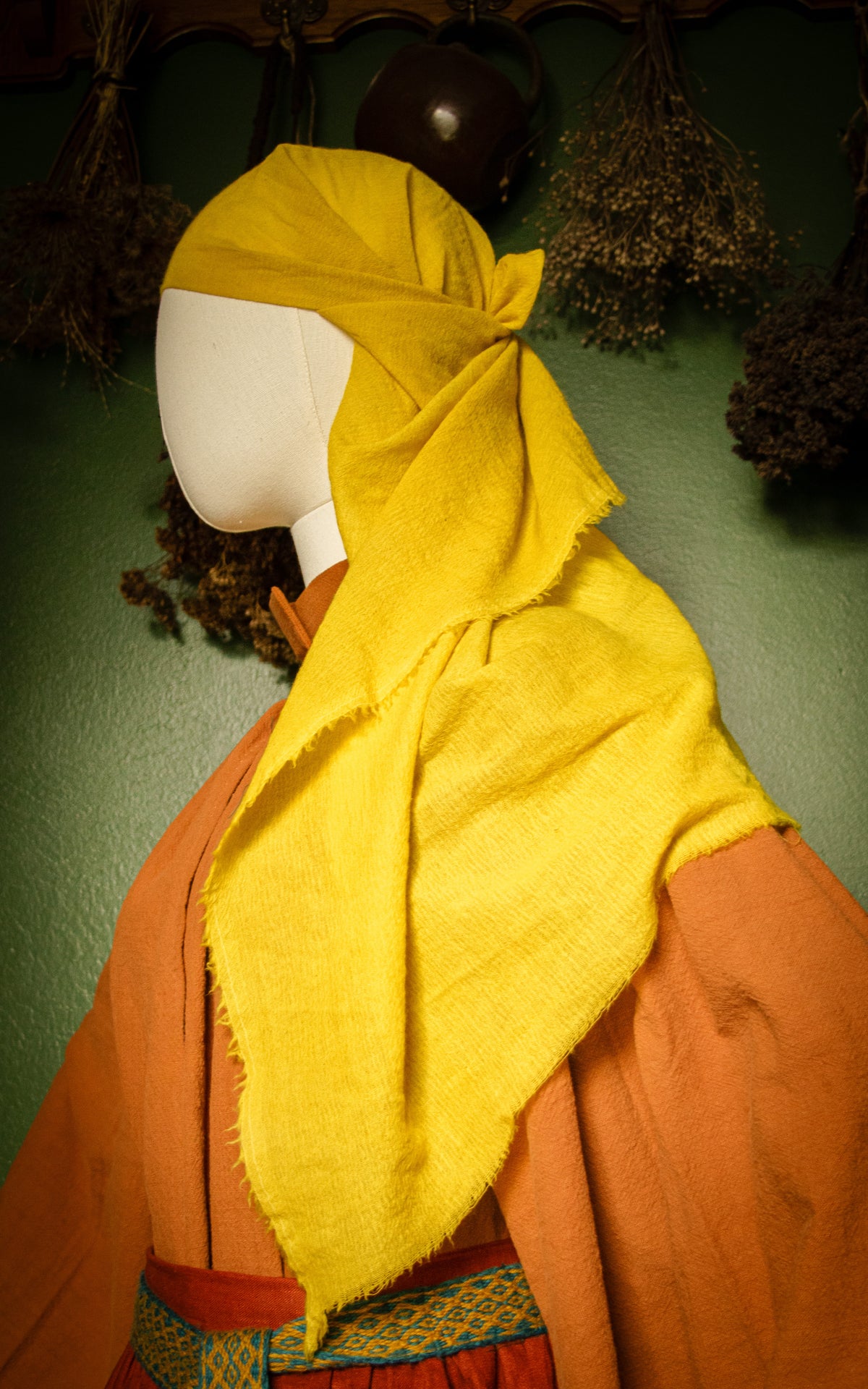 Hand-Dyed Wool Gauze Veil