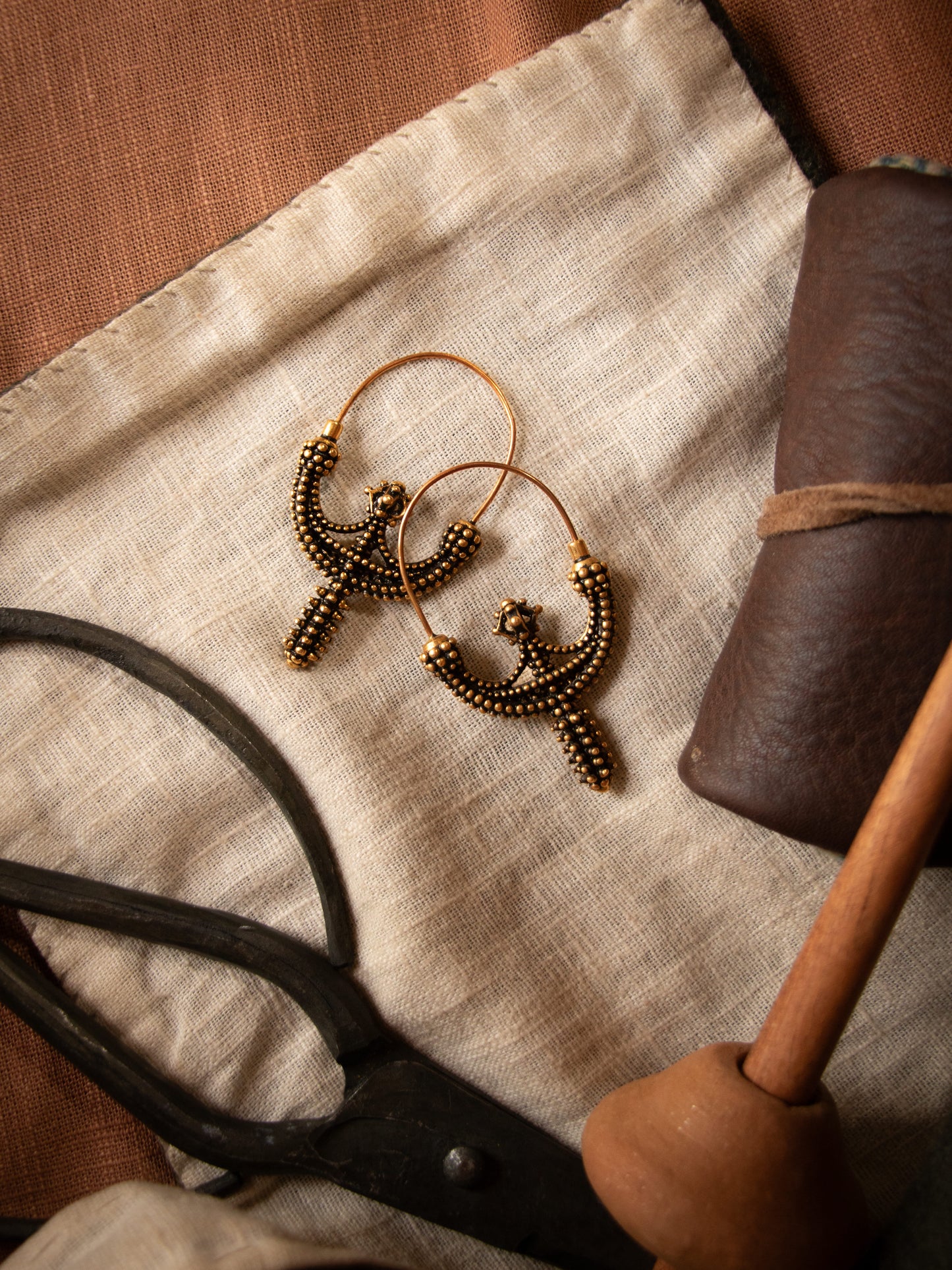 Pair of Slavic Temple ring "Zawada"