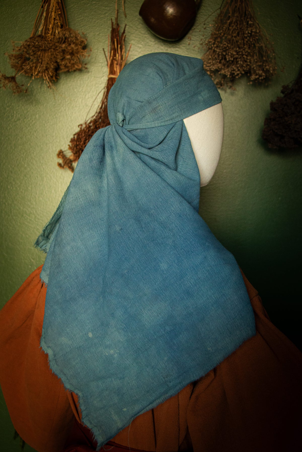 Hand-Dyed Wool Gauze Veil