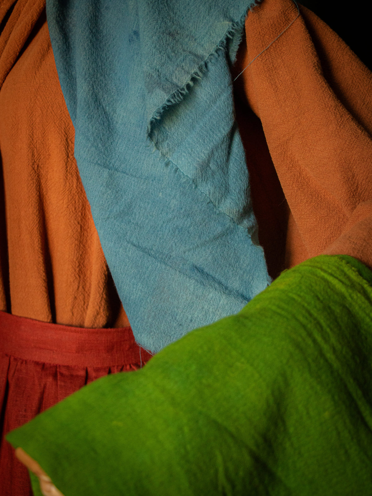 Hand-Dyed Wool Gauze Veil