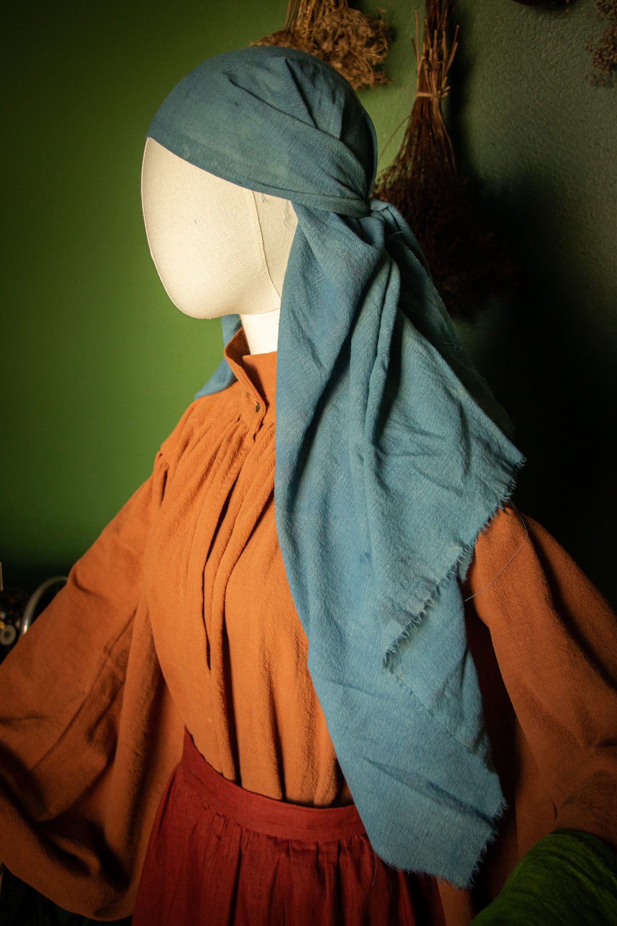 Hand-Dyed Wool Gauze Veil