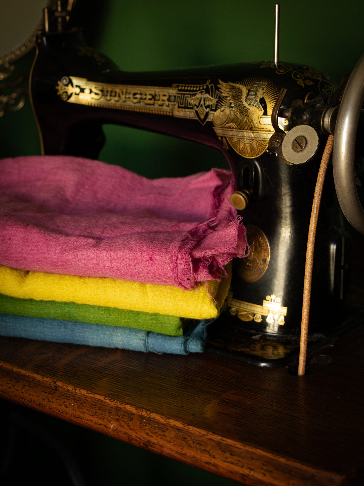 Hand-Dyed Wool Gauze Veil