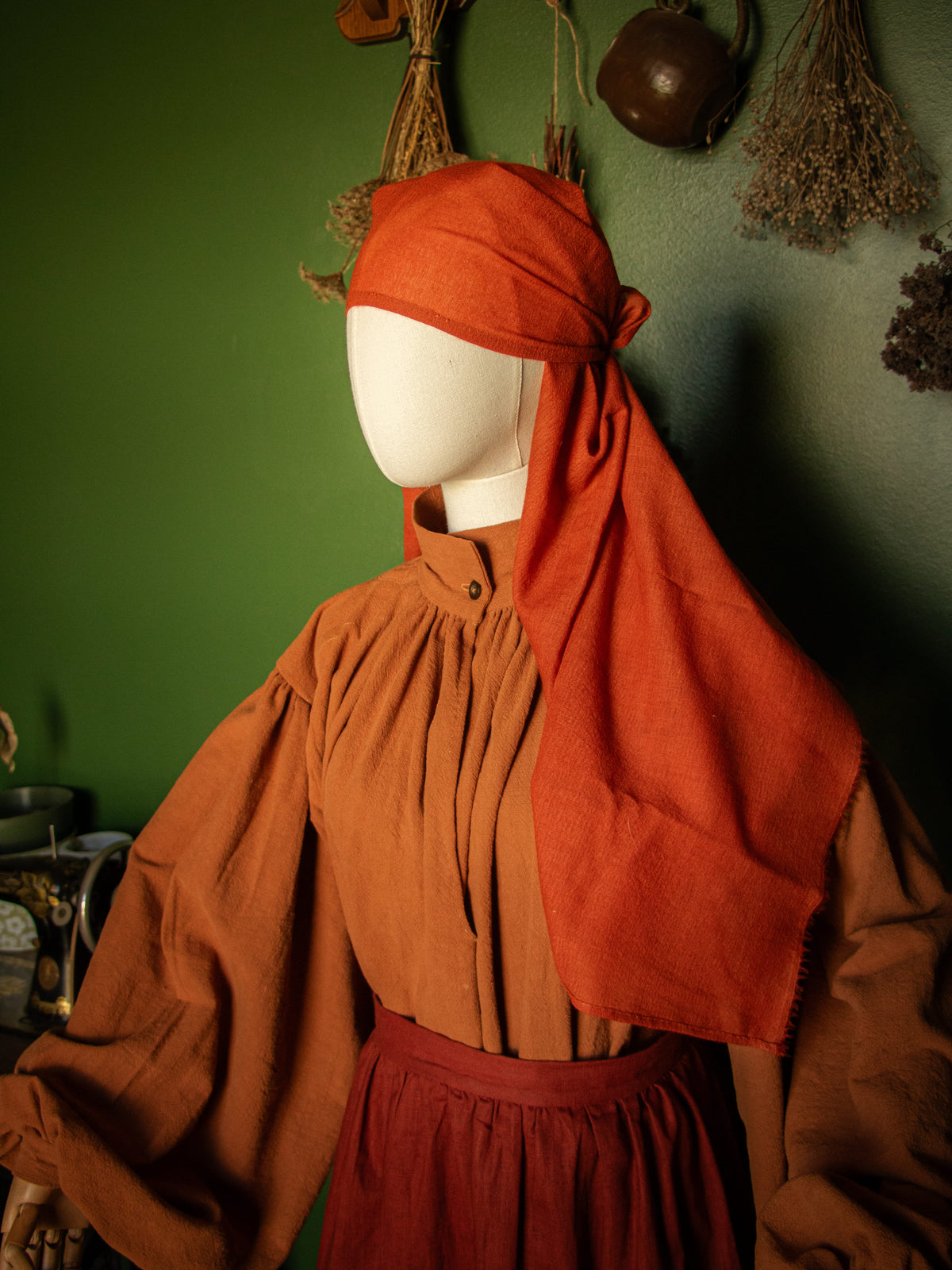 Hand-Dyed Wool Gauze Veil