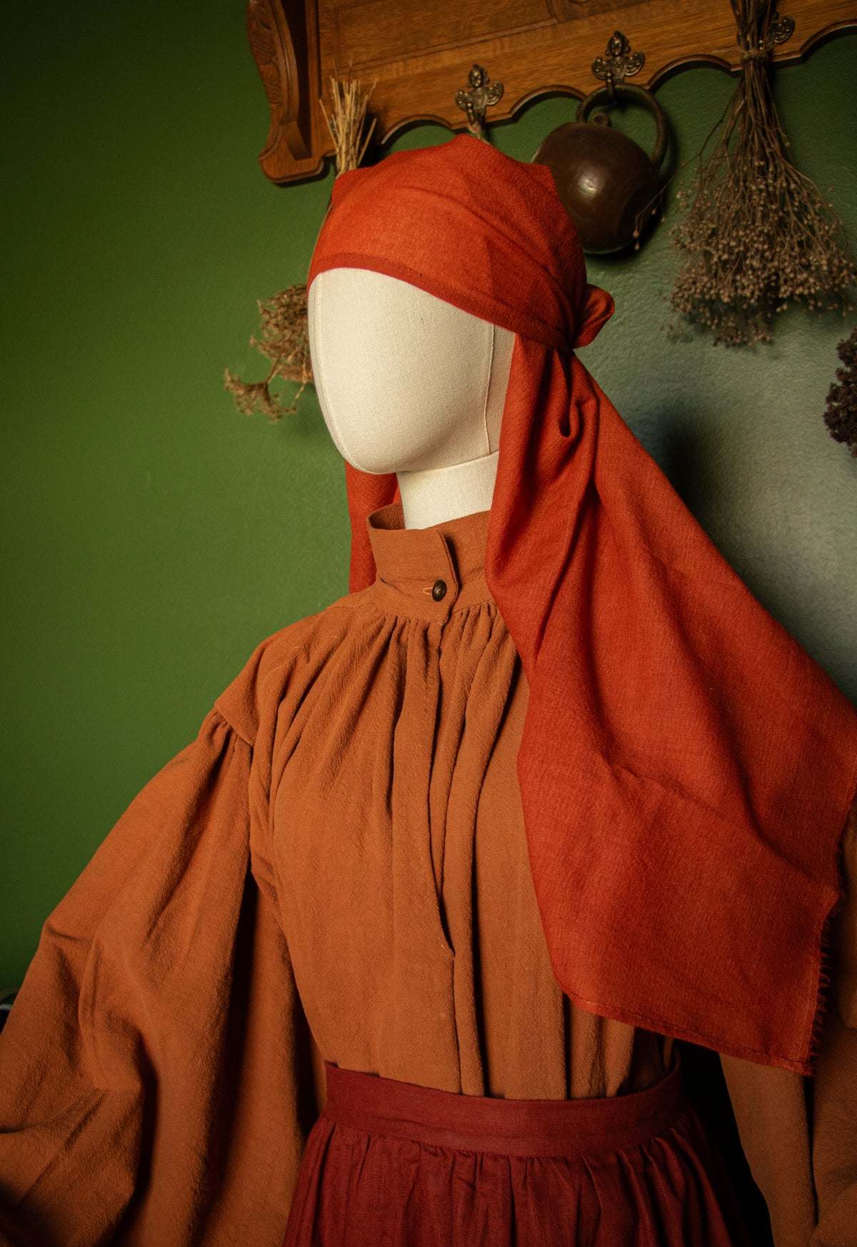 Hand-Dyed Wool Gauze Veil