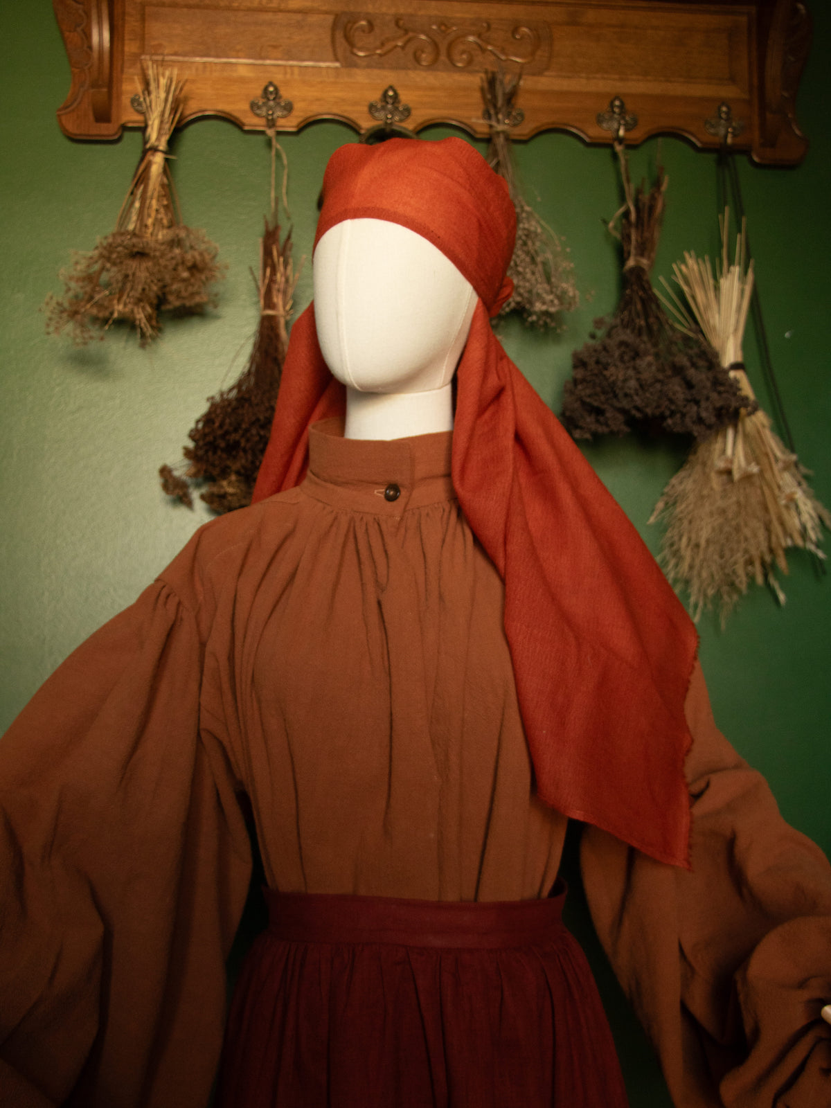 Hand-Dyed Wool Gauze Veil