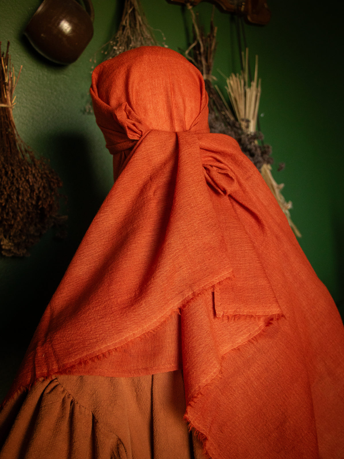 Hand-Dyed Wool Gauze Veil