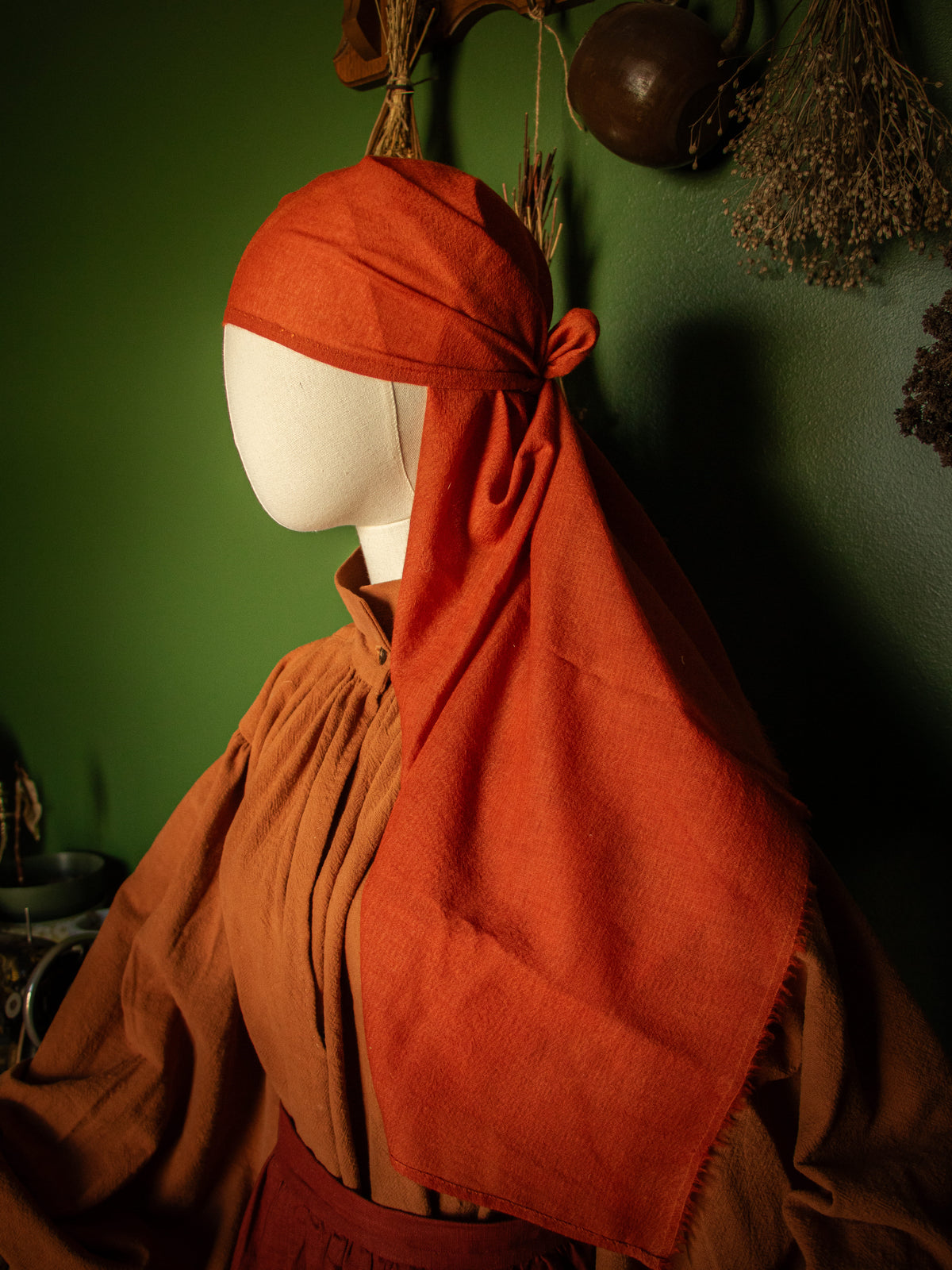 Hand-Dyed Wool Gauze Veil