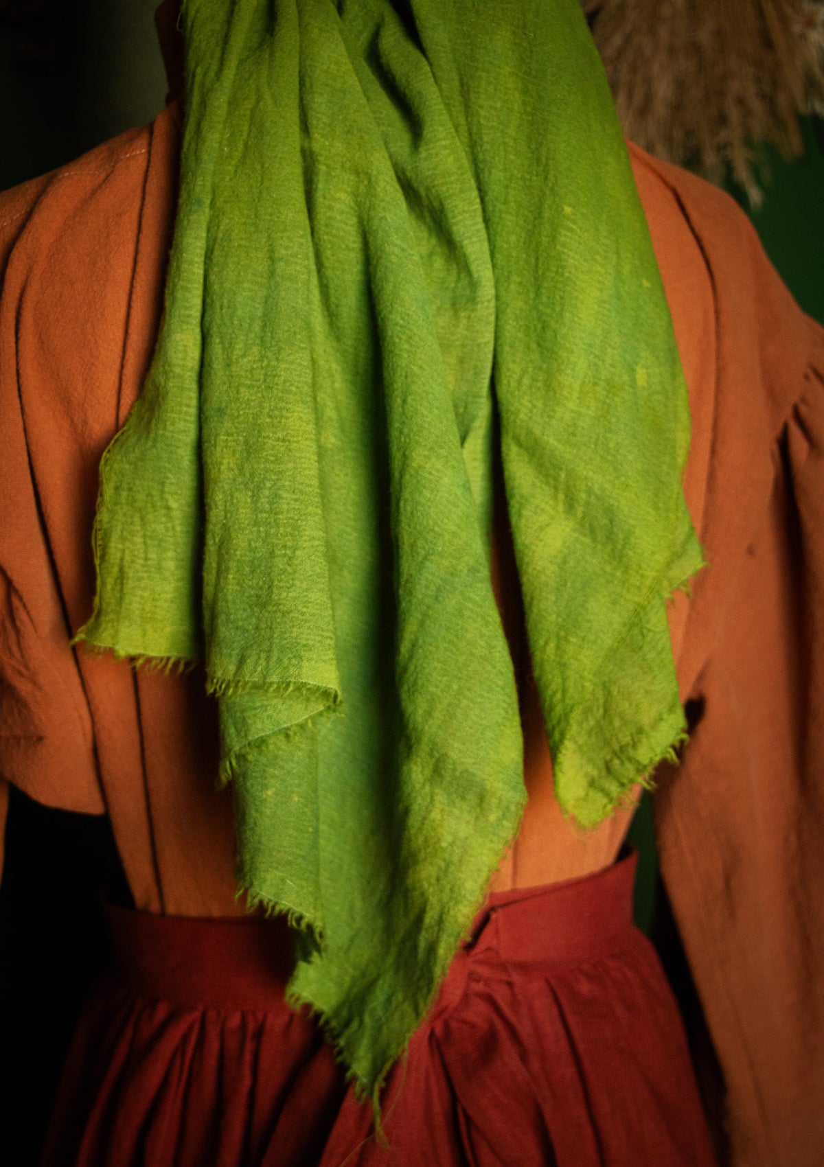 Hand-Dyed Wool Gauze Veil