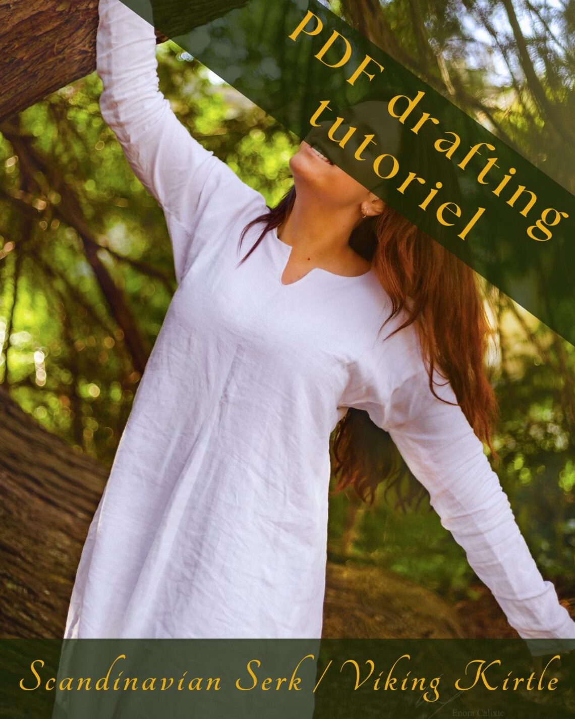 PDF Tutorial Drafting & Sewing Viking Serk Kirtle Women Underdress and Dress